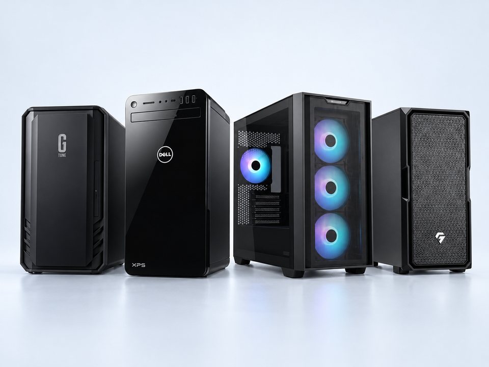 買取強化中の人気商品（G-Tune マウス・デスクトップPC 黒・DELL XPSタワー8930 ブラック・G-GEARゲーミングPC Ryzen7 RTX50・G-GEAR GE7J-M261BH NT1 ゲーミ）
