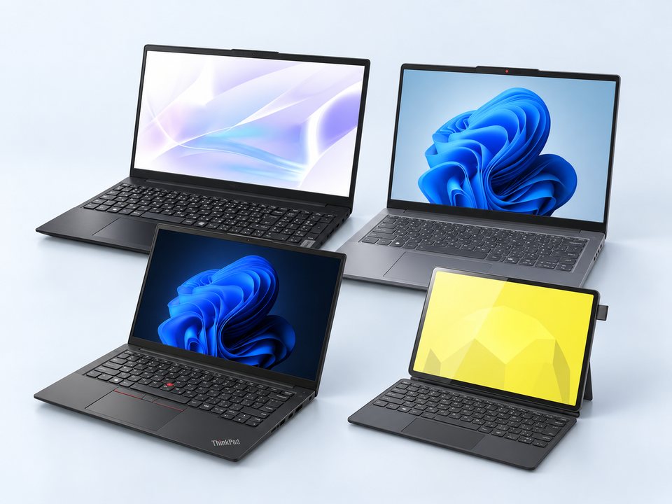 買取強化中の人気商品(NEC 15.6型ノートパソコン LAVIE N15・Lenovo IdeaPad Slim 3 Gen ・ThinkPad E14 Gen 5 ノートPC・2in1タブレットPC M2ICU01BKA4 ブラ)