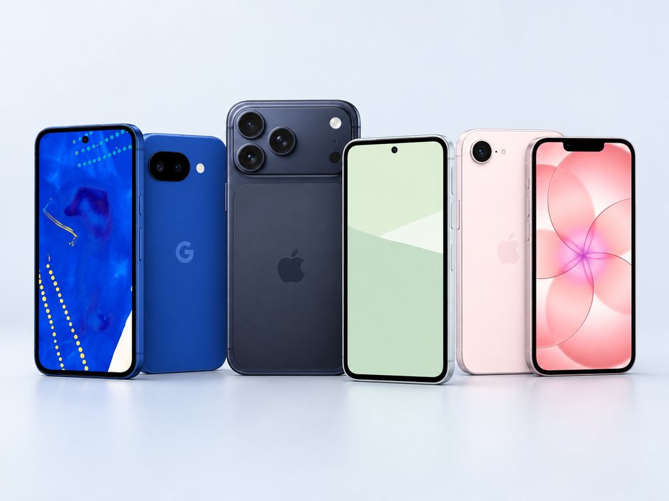 買取強化中の人気商品（Google スマホ Pixel 10a 256GB・未使用 Apple iPhone 17 Pro Ma・SHARP SIMフリースマホ AQUOS sens・iPhone 17e 512GB SIMフリー (ソ）