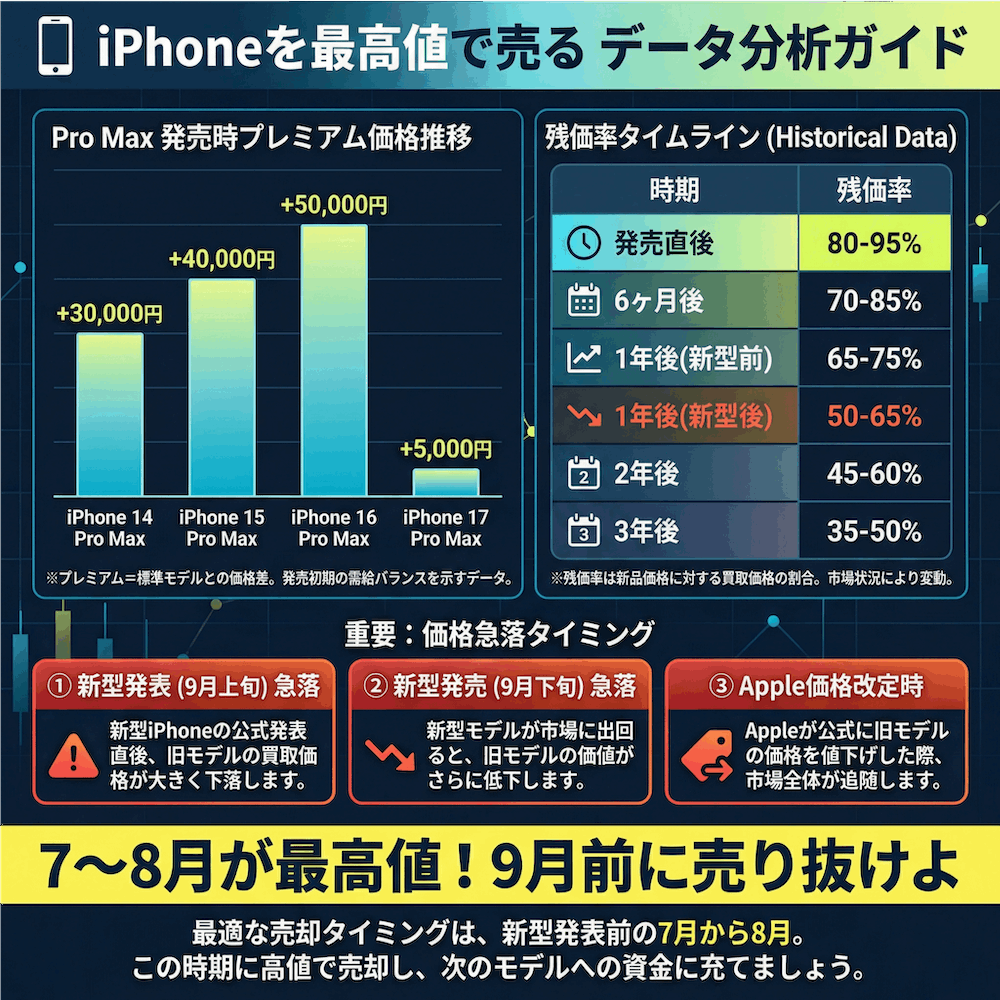 IPhoneを最高値で売るデータ分析ガイド。