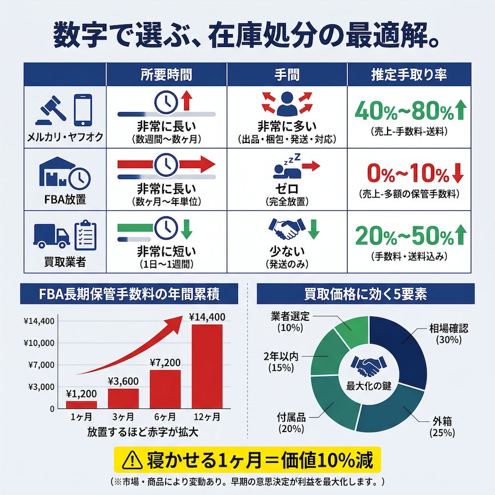 数字で選ぶ、在庫処分の最適解。