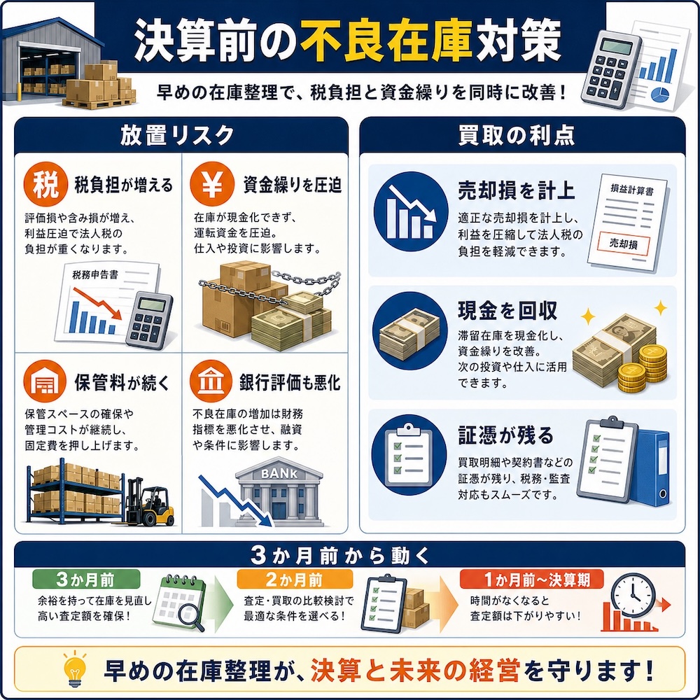 決算前の不良在庫対策