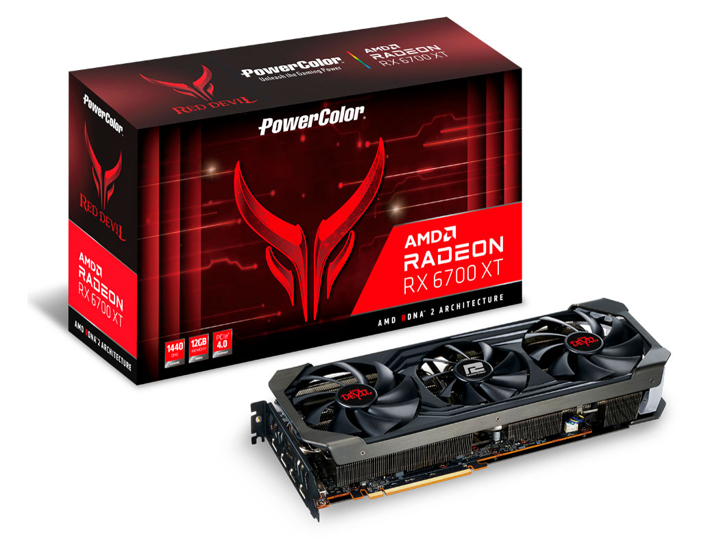 PowerColor Red Devil AMD Radeon RX 6700XT 12GB GDDR6 AXRX 6700XT 12GBD6-3DHE/OCの高価買取価格