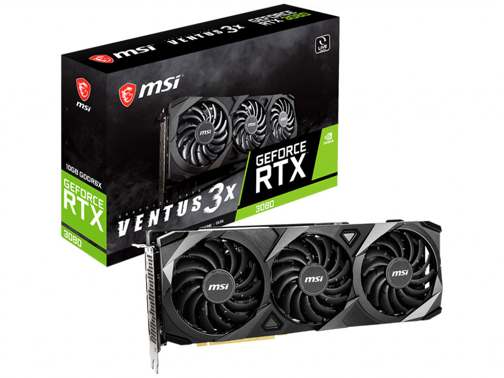 MSI GeForce RTX 3080 VENTUS 3X 10G OC LHR