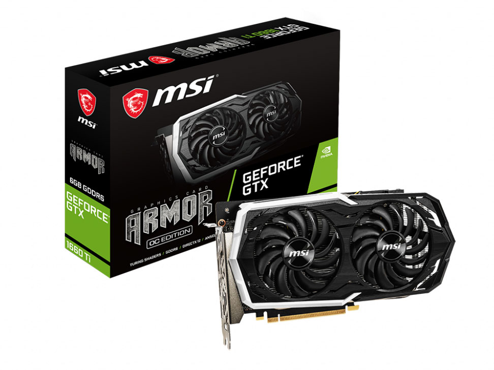 MSI GeForce GTX 1660 Ti ARMOR 6G OC