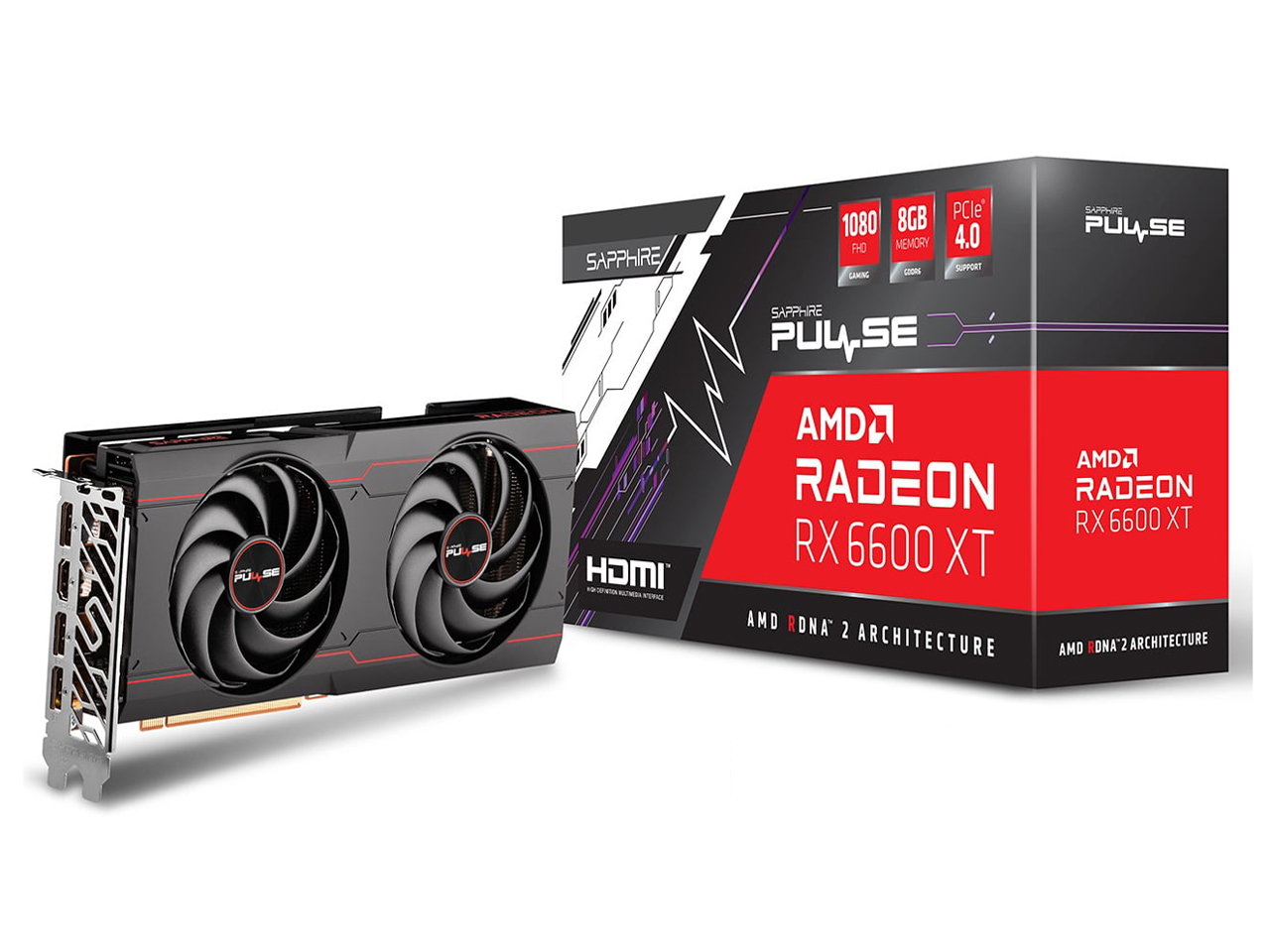 SAPPHIRE PULSE Radeon RX 6600 XT GAMING OC 8G GDDR6