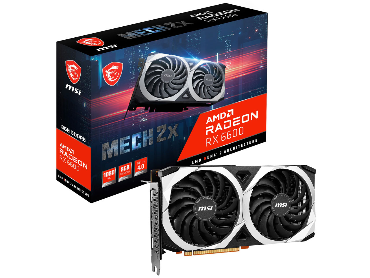 MSI Radeon RX 6600 MECH 2X 8G