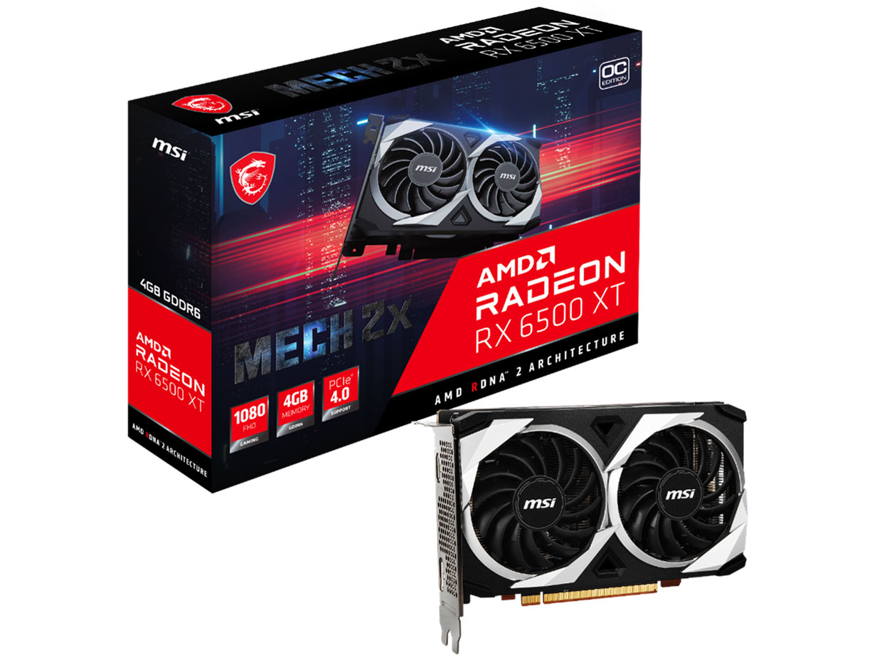 MSI Radeon RX 6500 XT MECH 2X 4G OCの高価買取価格