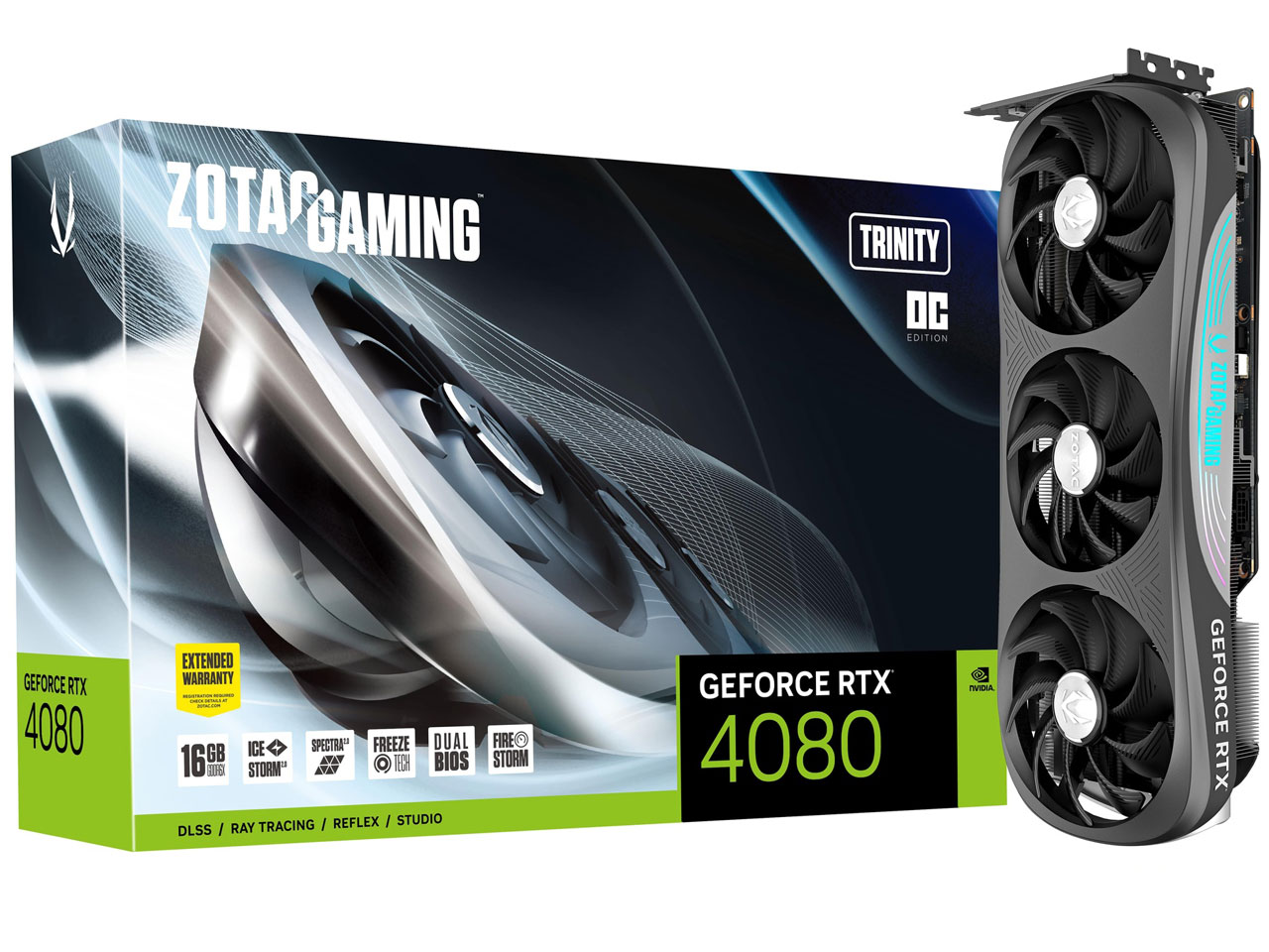 ZOTAC GAMING GeForce RTX 4080 16GB Trinity OC ZT-D40810J-10P
