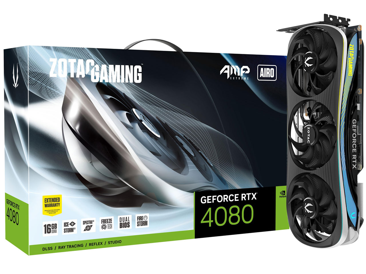 ZOTAC GAMING GeForce RTX 4080 16GB AMP Extreme AIRO ZT-D40810B-10P