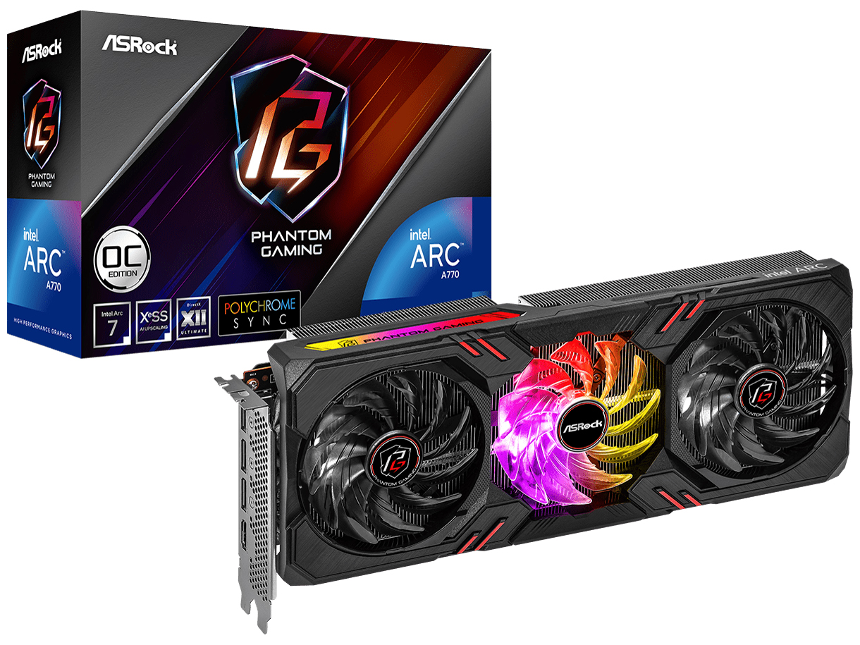 ASRock Intel Arc A770 Phantom Gaming D 8GB OC