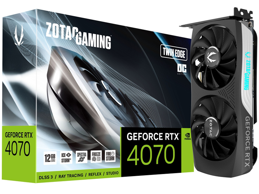 ZOTAC GAMING GeForce RTX 4070 Twin Edge OC ZT-D40700H-10Mの高価買取価格