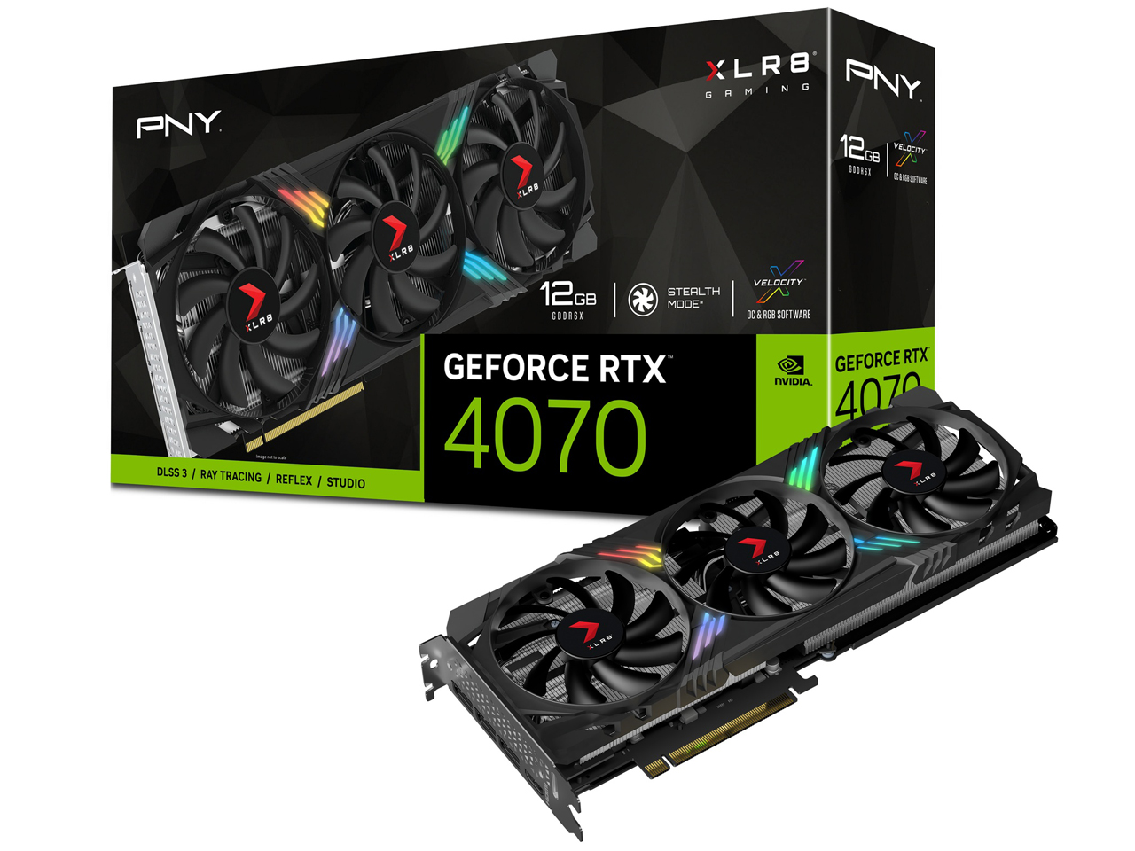 PNY GeForce RTX 4070 12GB XLR8 ゲーミング VERTO EPIC-X RGB トリプルファン VCG407012TFXXPB1の高価買取価格