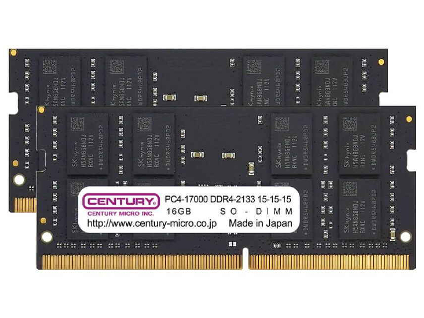CENTURY MICRO CB16GX2-SOD4U2133の高価買取価格 CENTURY MICRO CB16GX2-SOD4U2133の高価買取価格