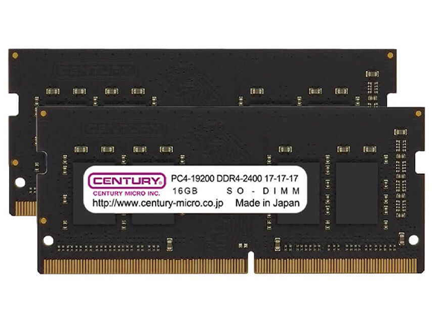 CENTURY MICRO CB16GX2-SOD4U2400Hの高価買取価格 CENTURY MICRO CB16GX2-SOD4U2400Hの高価買取価格