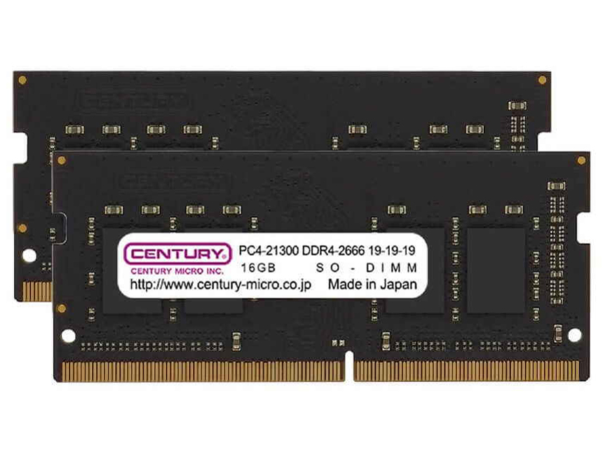 CENTURY MICRO CB16GX2-SOD4U2666Hの高価買取価格 CENTURY MICRO CB16GX2-SOD4U2666Hの高価買取価格