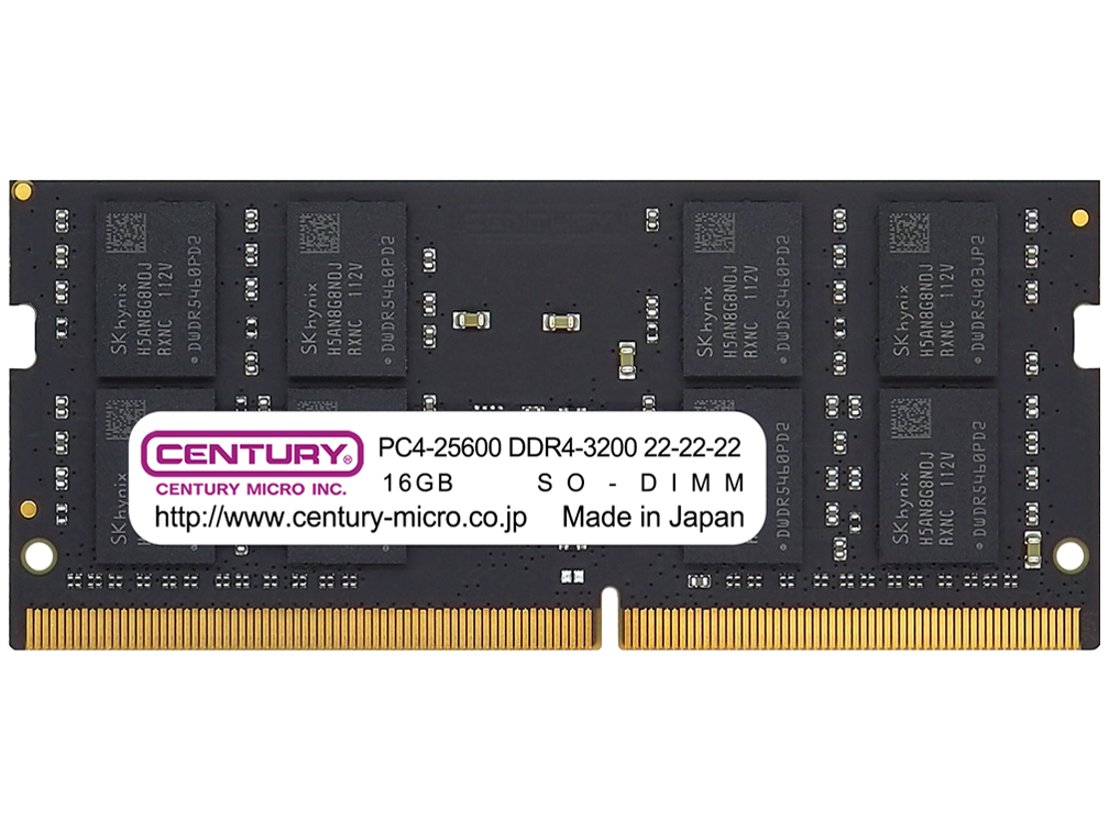 CENTURY MICRO CB16G-SOD4U3200の高価買取価格 CENTURY MICRO CB16G-SOD4U3200の高価買取価格