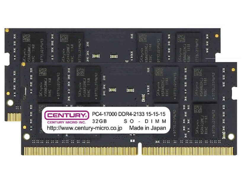 CENTURY MICRO CB32GX2-SOD4U2133の高価買取価格 CENTURY MICRO CB32GX2-SOD4U2133の高価買取価格