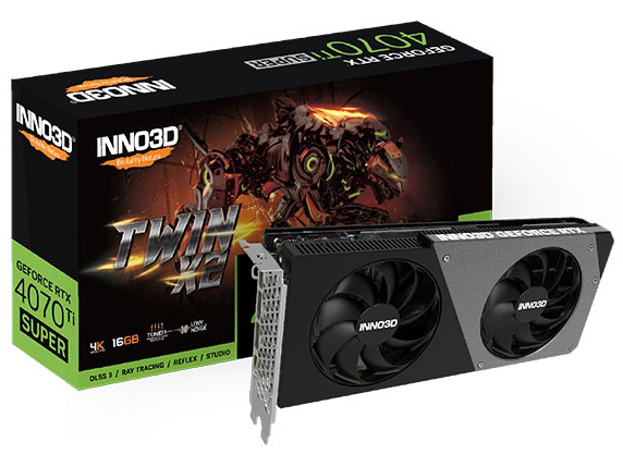 Inno3D GeForce RTX 4070 Ti SUPER TWIN X2 N407TS2-166X-186156Nの高価買取価格 Inno3D GeForce RTX 4070 Ti SUPER TWIN X2 N407TS2-166X-186156Nの高価買取価格