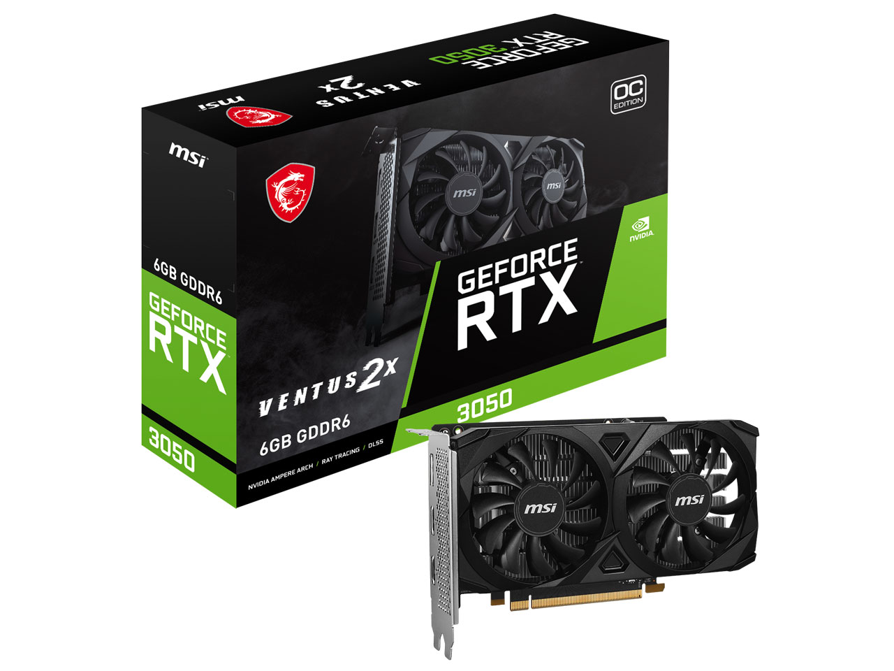 MSI GeForce RTX 3050 VENTUS 2X E 6G OCの高価買取価格