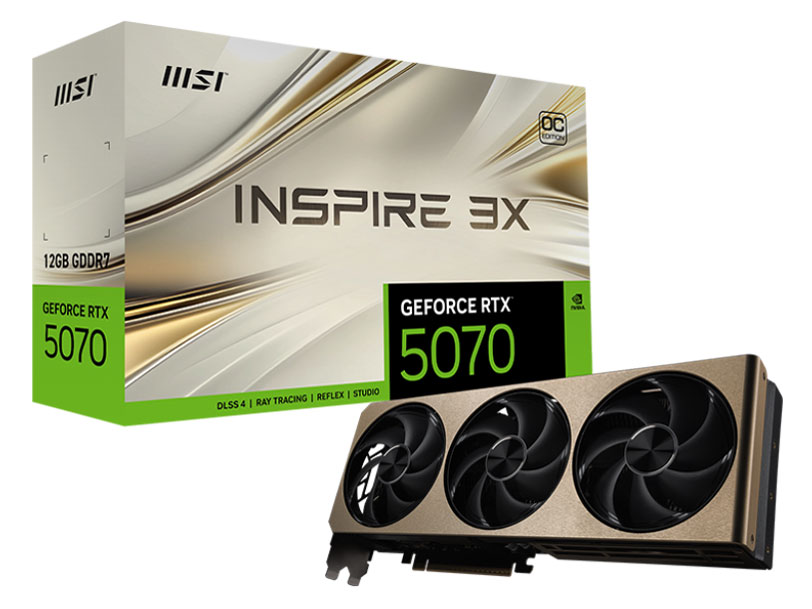 MSI GeForce RTX 5070 12G INSPIRE 3X OCの高価買取価格