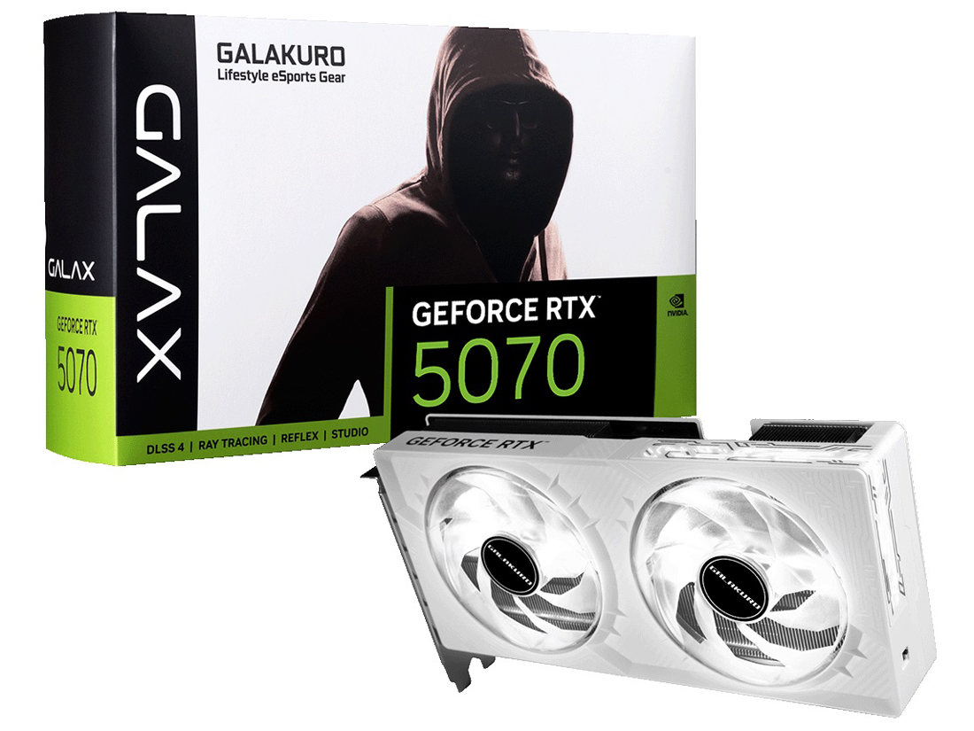 玄人志向 GK-RTX5070-E12GB/WHITE/DF