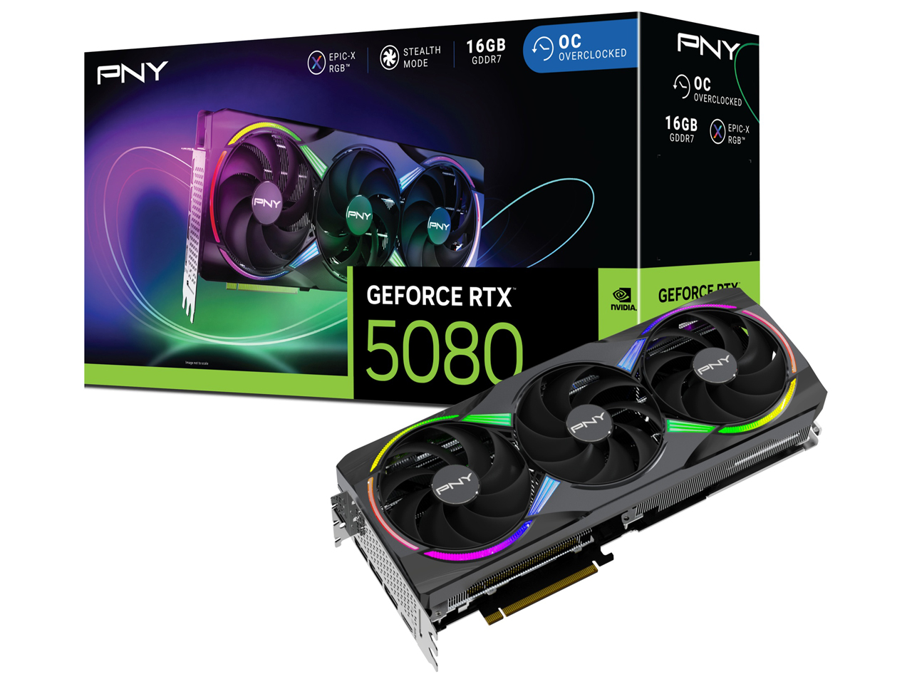 PNY GeForce RTX 5080 16GB ARGB Overclocked Triple Fan VCG508016TFXXPB1-Oの高価買取価格
