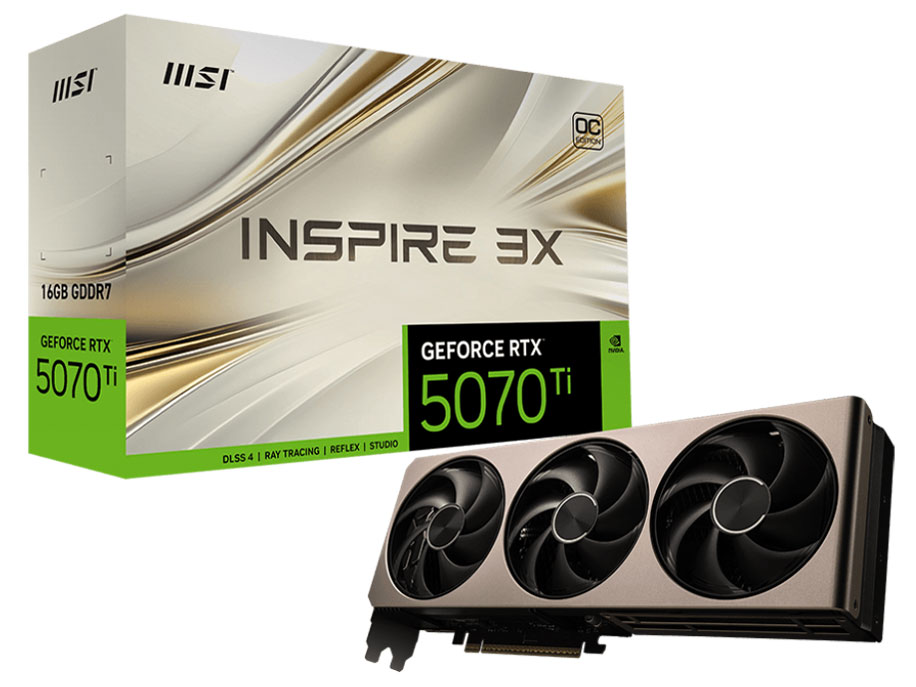 MSI GeForce RTX 5070 Ti 16G INSPIRE 3X OCの高価買取価格
