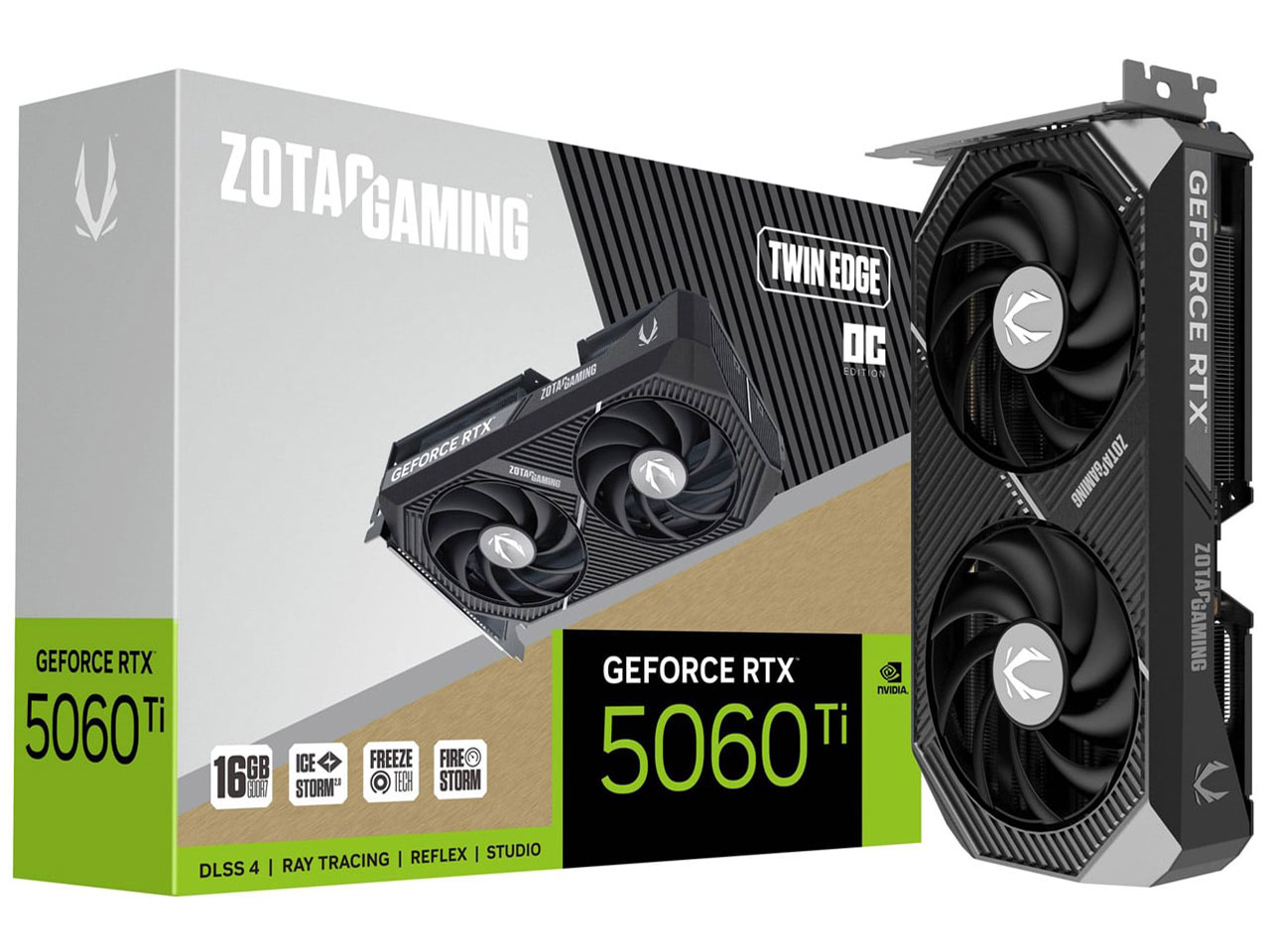 ZOTAC GAMING GeForce RTX 5060 Ti 16GB Twin Edge OC ZT-B50620H-10Mの高価買取価格