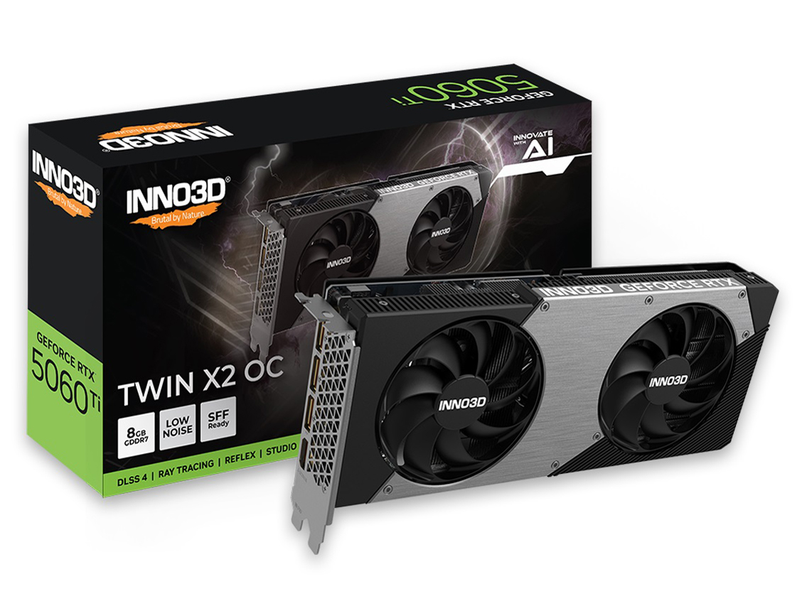 Inno3D GeForce RTX 5060 Ti 8GB TWIN X2 OC GD5060T-8GERX2OCの高価買取価格 Inno3D GeForce RTX 5060 Ti 8GB TWIN X2 OC GD5060T-8GERX2OCの高価買取価格