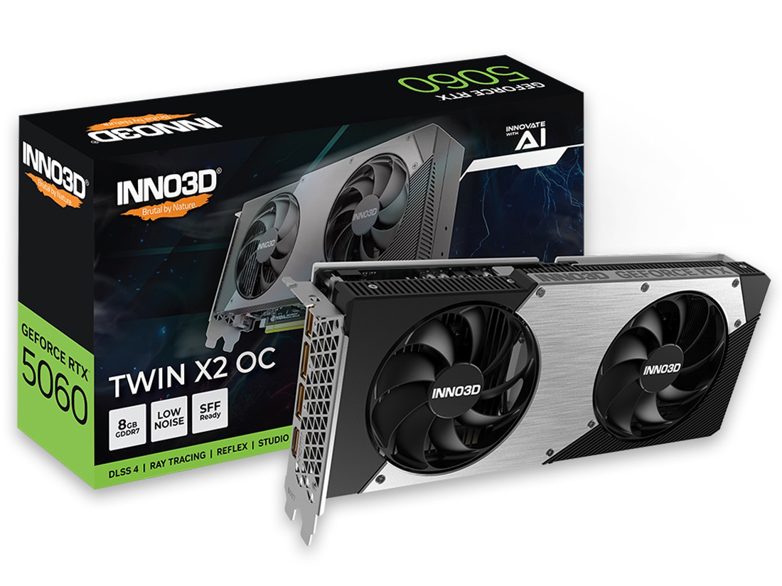 Inno3D GeForce RTX 5060 TWIN X2 OC GD5060-8GERX2OCの高価買取価格