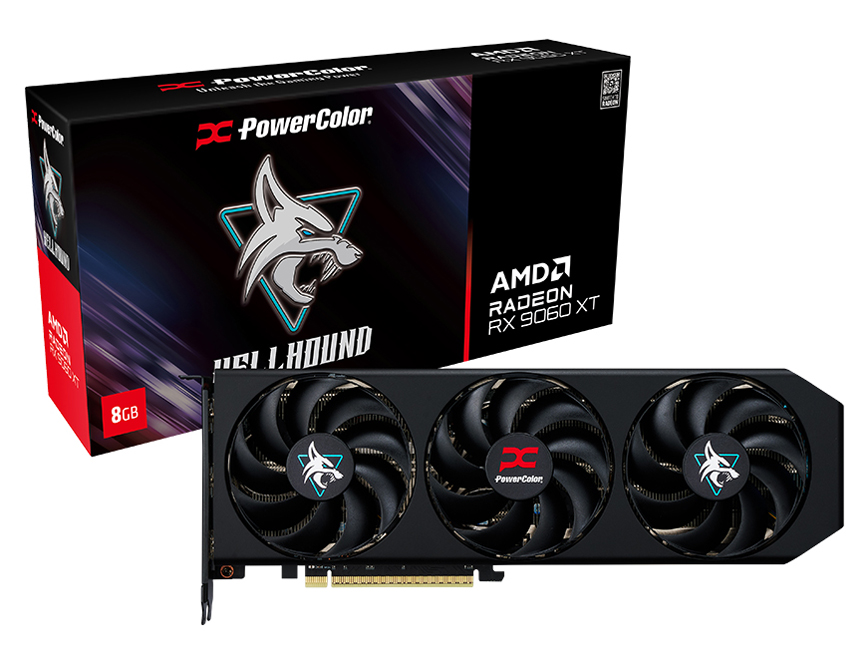 PowerColor Hellhound AMD Radeon RX 9060 XT 8GB GDDR6 RX9060XT 8G-L/OCの高価買取価格 PowerColor Hellhound AMD Radeon RX 9060 XT 8GB GDDR6 RX9060XT 8G-L/OCの高価買取価格