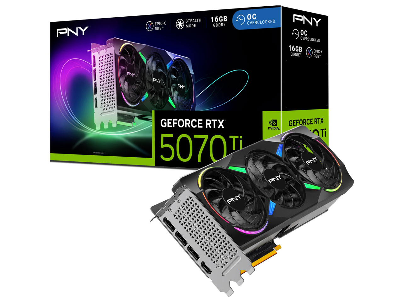 PNY GeForce RTX 5070 Ti 16GB ARGB Overclocked Triple Fan VCG5070T16TFXXPB1-Oの高価買取価格