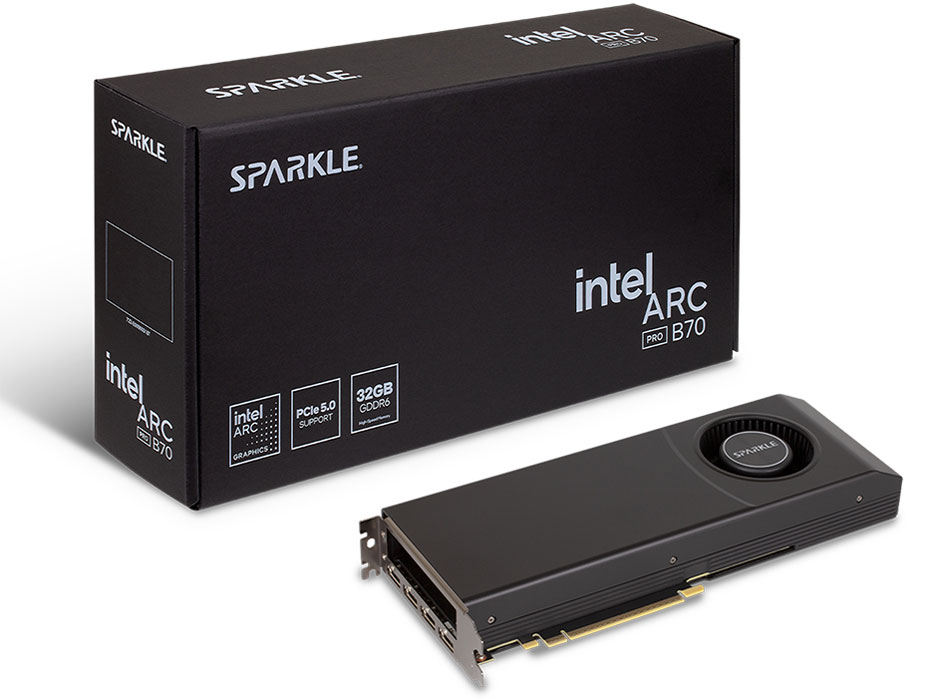 SPARKLE Intel Arc Pro B70 32GB Blower SBP70W-32G